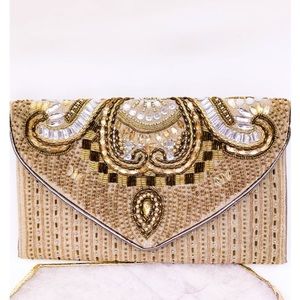 Bohemian Beaded Clutch or Crossbody